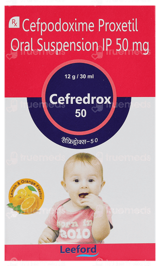 Cefredrox 50 Mg Lemon And Orange Suspension 30 Ml
